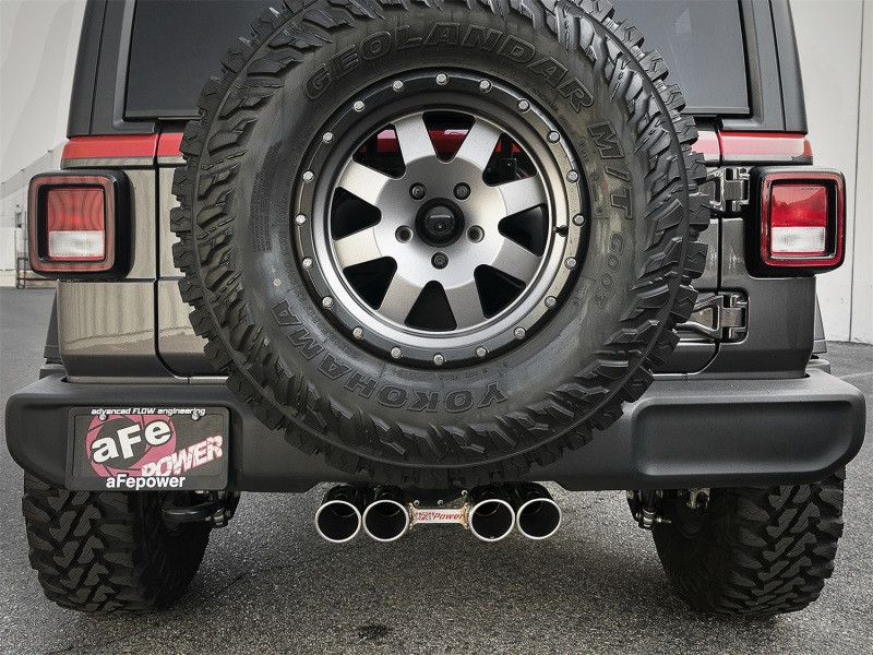 aFe Power Rebel Series 2-1/2" Exhaust for 18-19 Wrangler JL 3.6L V6 4Dr