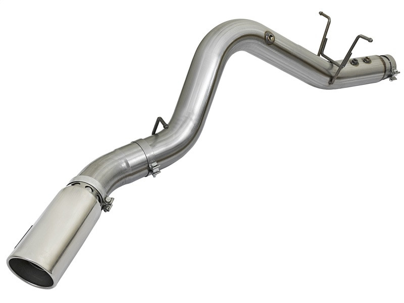 aFe Power Large Bore-HD 5" DPF-Back Exhaust for 17-19 GM Diesel 6.6L
