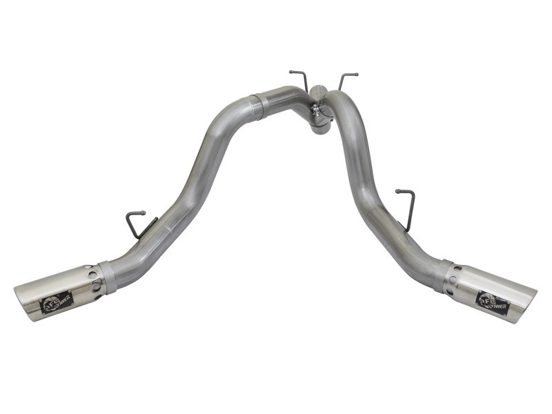 aFe Power Large Bore-HD 4" DPF-Back Exhaust for 17-19 GM Diesel 6.6L V8