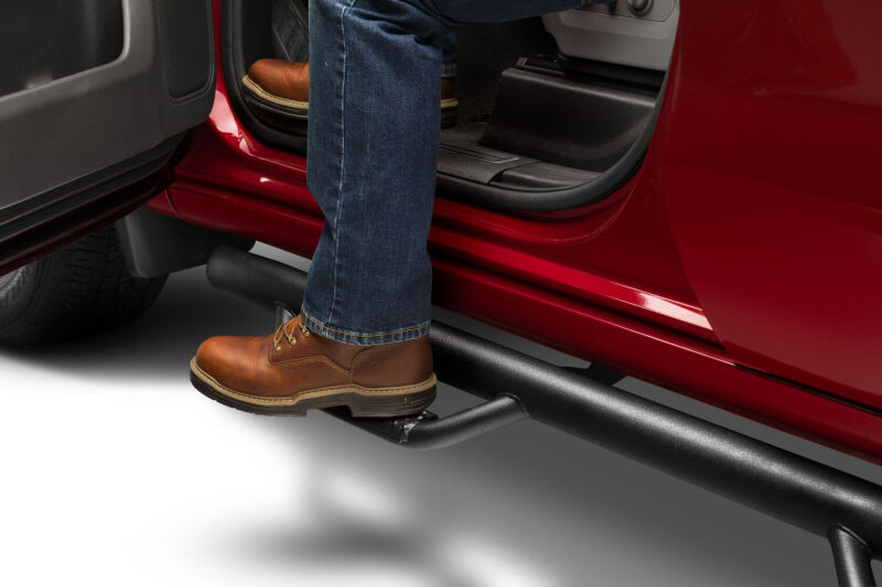 N-Fab Nerf Step Bar Tex. Black 3" for 07-13 Silverado / Sierra 1500 Ext Cab