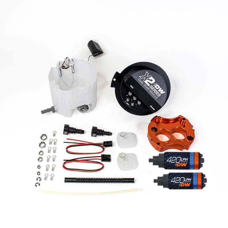 DeatschWerks X2 Series Fuel Pump Module w/ 2 DW420s For 2010-15 Camaro LS 3.7 V6