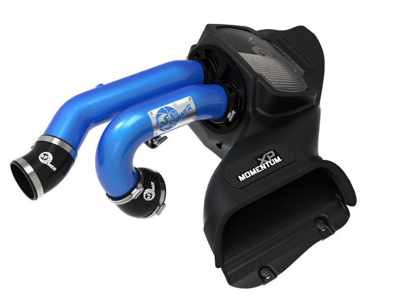 aFe Momentum XP Cold Air Intake Blue w/ Pro Dry S for 21-22 F-150 Raptor 3.5L