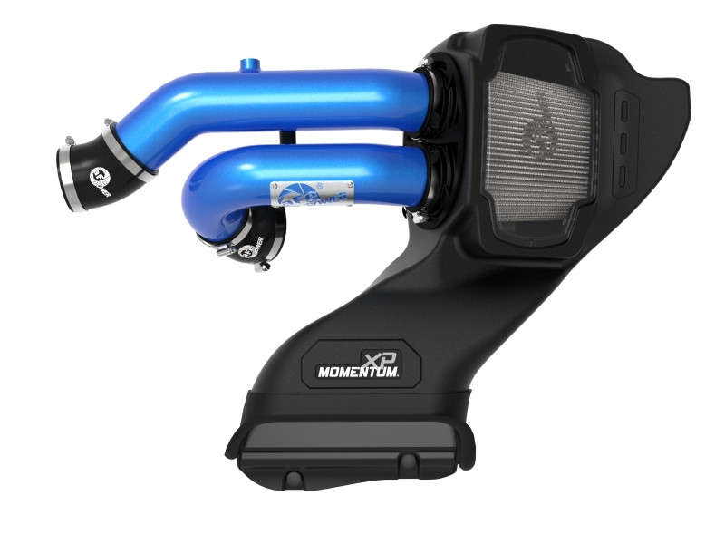 aFe Momentum XP Cold Air Intake Blue w/ Pro Dry S for 21-22 F-150 Raptor 3.5L