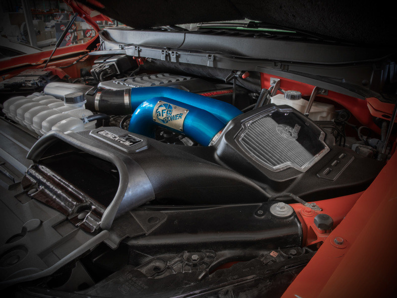 aFe Momentum XP Cold Air Intake Blue w/ Pro Dry S for 21-22 F-150 Raptor 3.5L