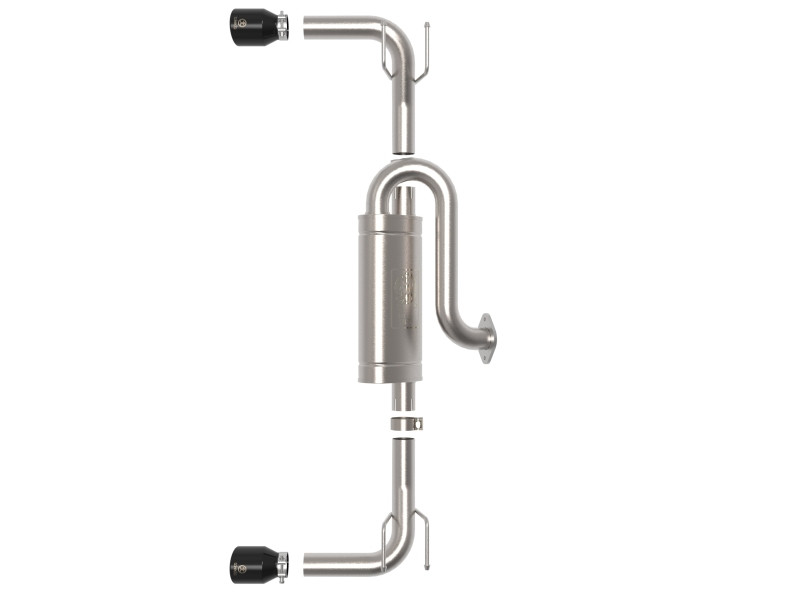 aFe Takeda 304 SS Axle-Back Exhaust w/ Black Tip for 19-22 Mazda 3 L4 2.5L