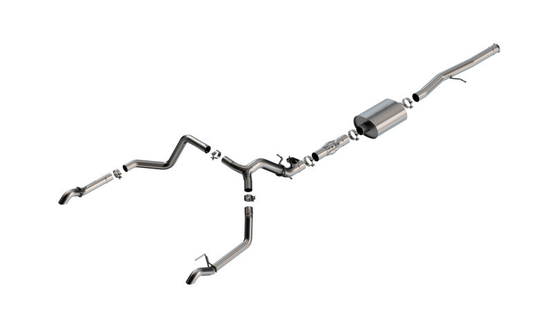 Borla ATAK Catback Exhaust w/ Turndown Tips for 2024 GM 1500 ZR2 & AT4X 6.2L V8