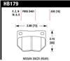 Hawk  Race HT-10 Rear Brake Pads for 89-93 300ZX / 89-95 Skyline / 06-07 WRX