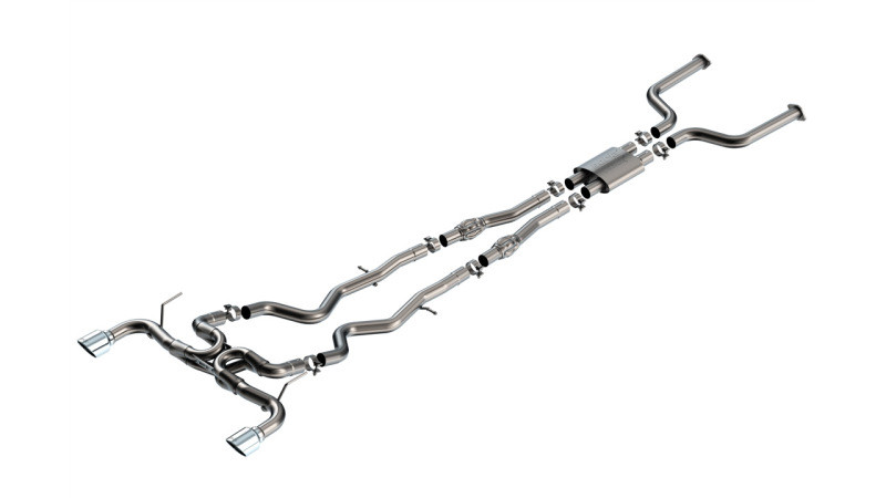 Borla ATAK Cat Back - 4.5in Chrome Tip Exhaust for 16-24 Infiniti Q50 (Auto V6)