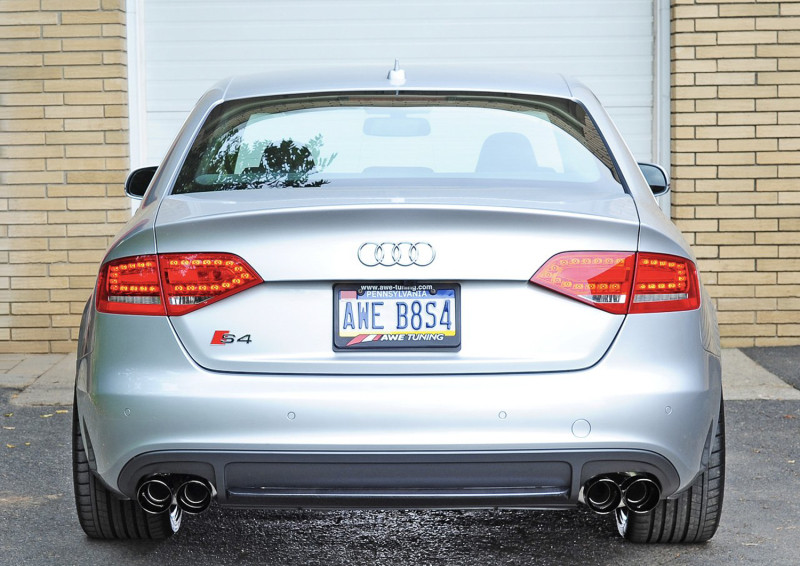 AWE Tuning Touring Edition Exhaust w/ 90mm Black Tip for 10-16 Audi S4 3.0T