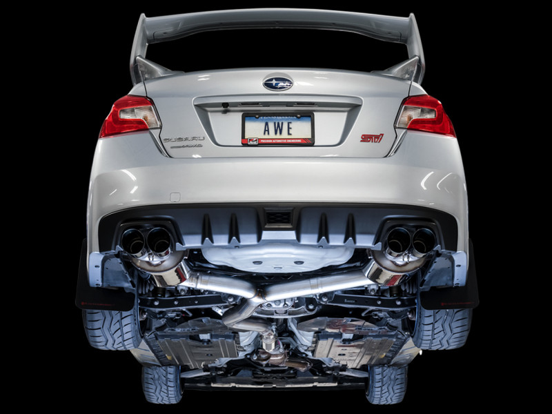 AWE Tuning Touring Edition Exhaust w/ Chrome Tip for 11-1 WRX / 11+ STI Sedan