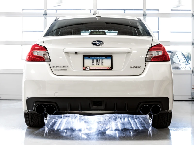 AWE Tuning Touring Exhaust w/ Black Tips for 15+ Subaru WRX