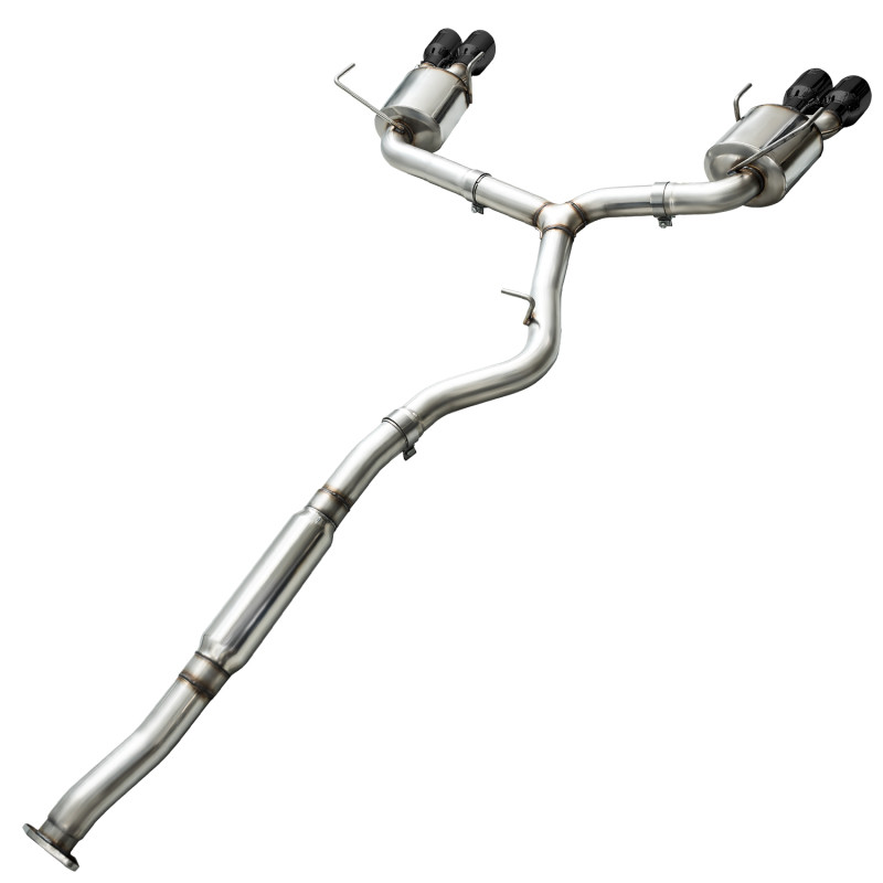 AWE Tuning Touring Exhaust w/ Black Tips for 15+ Subaru WRX