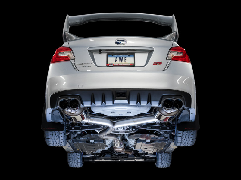 AWE Tuning Touring Exhaust w/ Black Tip for 11-1 WRX / 11+ STI Sedan