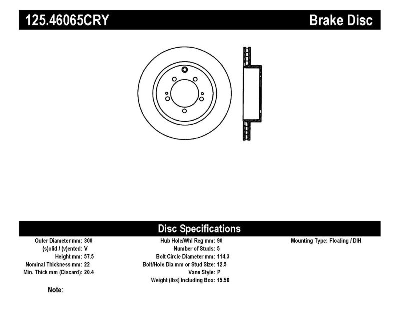 StopTech Cryo-Stop Rear Brake Rotors for 03-06 Evolution Evo 8 & 9