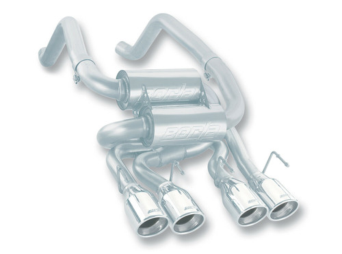 Borla S-Type Classic Axleback Exhaust Polished Tip for 05-08 C6 Corvette