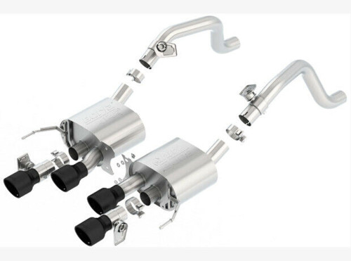 Borla Atak Axleback Exhaust Black Tip for 14-19 C7 Corvette Stingray
