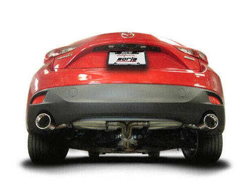 Borla S-Type Axleback Exhaust Polished Tip for 14-18 Mazda 3