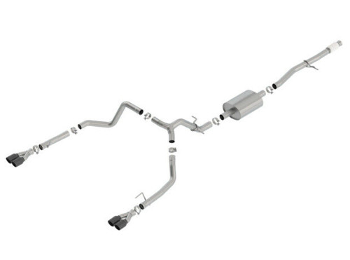 Borla S-Type Exhaust w/ Black Tips for 2019 Silverado / Sierra 1500 5.3L
