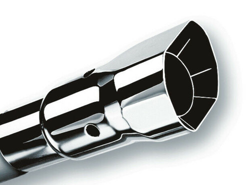 Borla 2.25" Inlet- 2.35" x 2.75" Outlet Single Square Angle-Cut Intercooled Tip