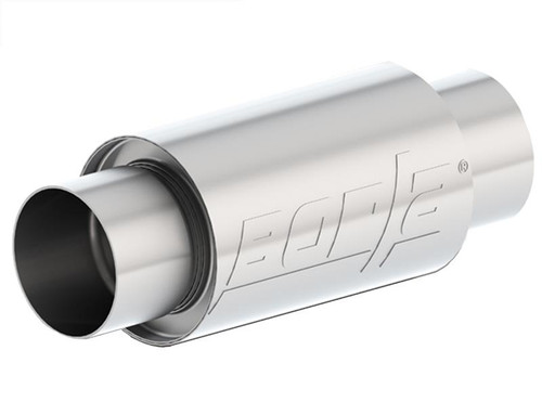 Borla 3 -1/2in In/Out x 5in Round x 8in Long XR-1 Sportsman Shorty Racing Muffler