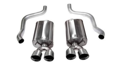 Corsa 2.5" Dual Rear Exit Axleback Exhaust for 09-13 Corvette C6 6.2L