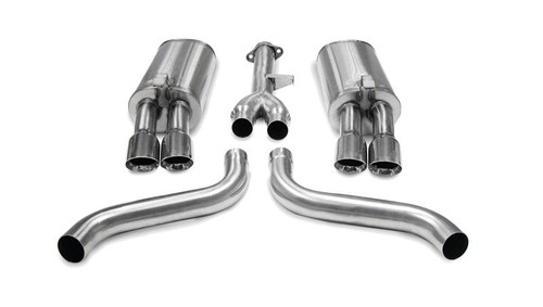 Corsa 2.5" Dual Rear Exit Sport Exhaust for 86-91 Corvette C4 5.7L