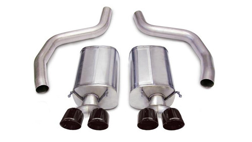 Corsa 3" Dual Rear Exit Black Tip Axleback Exhaust for 06-13 C6 Corvette Z06 ZR1