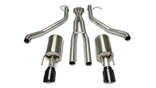 Corsa 2.5" Dual Rear Exit Sport Black Tip Exhaust for 05-06 Pontiac GTO