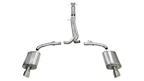 Corsa 2.5" Dual Rear Exit Sport Exhaust for 10-18 Taurus Sho