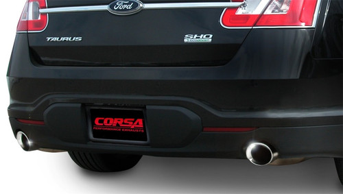 Corsa 2.5" Dual Rear Exit Sport Exhaust for 10-18 Taurus Sho