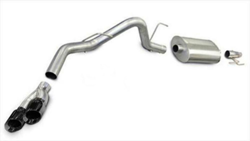Corsa 3" Single Side Exit Sport Black Tip Exhaust for 11-14 F150 3.5L Ecoboost
