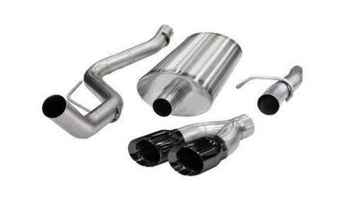 Corsa 3" Single Side Exit Sport Black Tip Exhaust for 11-14 F150 5.0L