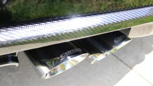 Corsa 4" Dual Rear Twin Tips for 16-19 Cadillac ATS-V