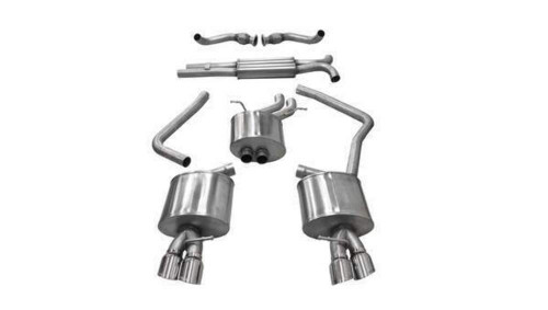 Corsa 2.5" Dual Rear Exit Sport Exhaust for 10-14 Audi S4 B8 / S5