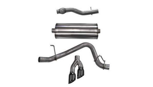 Corsa 3" Single Side Exit Sport Black Tip Exhaust for 15+ Suburvan / Yukon XL V8