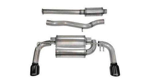 Corsa 3" Dual Rear Exit Sport Black Tip Exhaust for 08+ Evolution Evo X
