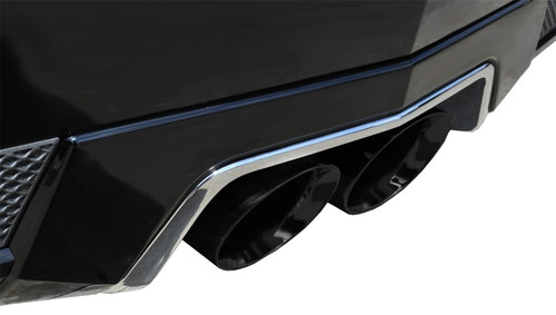 Corsa 2.5" Dual Center Rear Black Tip Axleback Exhaust for 11-15 CTS-V Coupe