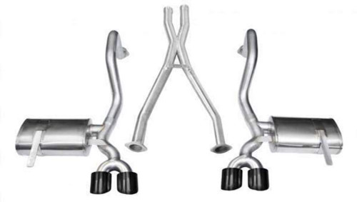 Corsa 2.5" Dual Rear Exit Xtreme Black Tip Exhaust for 97-04 Covette C5 5.7L