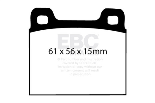 EBC Green Stuff Front Brake Pads for 77-84 Alfa Romeo Alfasud 1.2L - DP2104