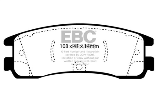 EBC Green Stuff Rear Brake Pads for 08-09 Buick Allure (Canada) 5.3L - DP21122