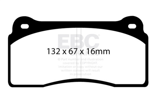 EBC Red Stuff Front Brake Pads for 99-03 Aston Martin DB7 5.9L - DP31110C