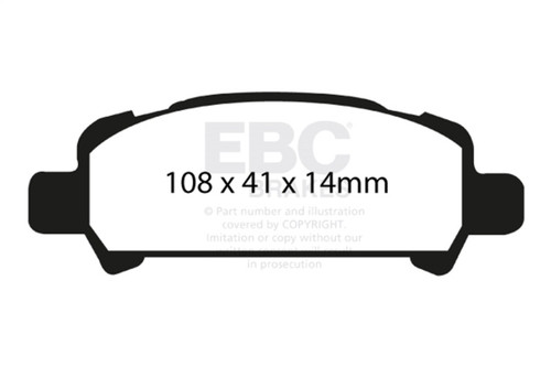 EBC Red Stuff Rear Brake Pads for 02-06 Subaru Baja 2.5L - DP31293C