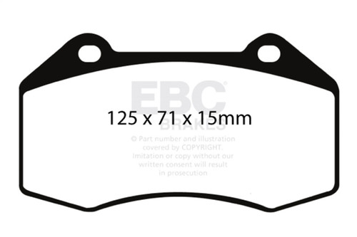 EBC Red Stuff Front Brake Pads for 07-08 Chevy Cobalt SS Supercharged 2.0L