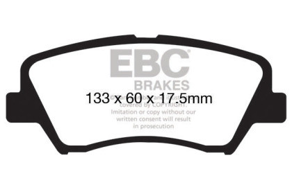 EBC  Redstuff Front Brake Pads for 13+ Hyundai Elantra 1.8