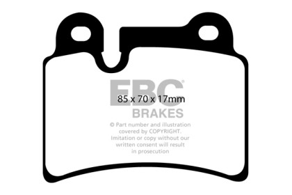 EBC Redstuff Rear Brake Pads for 06-09 Volkswagen Touareg 3.6