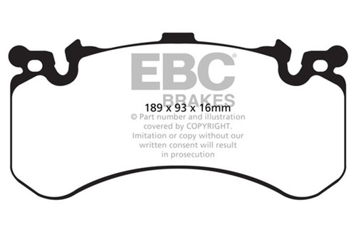 EBC Red Stuff Front Brake Pads for 11+ Audi A8 Quattro 6.3 w/ Cast Iron Rotors