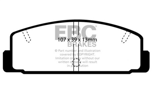EBC Red Stuff Rear Brake Pads for 03-04 Mazda Protege 2.0L Turbo - DP3729C