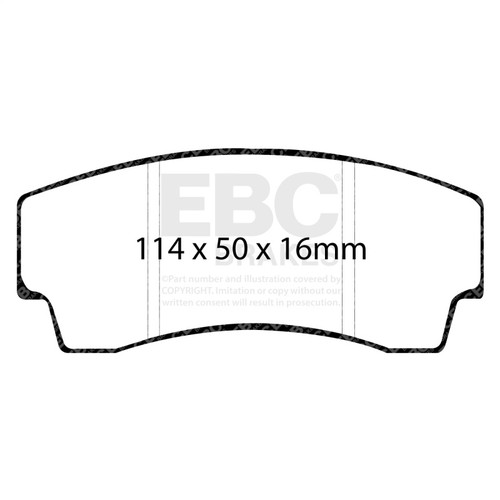 EBC Yellow Stuff Rear Brake Pads for 99-02 Noble M12 2.6L Twin Turbo - DP4008R