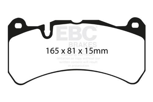 EBC Yellow Stuff Front Brake Pads for 07-08 Ferrari 430 Scuderia 4.3L - DP41591R
