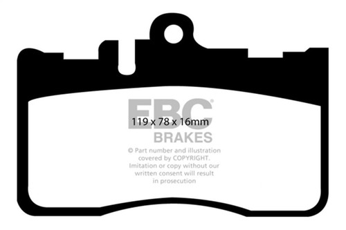 EBC Yellow Stuff Front Brake Pads for 01-06 Lexus LS430 4.3L - DP41622R